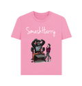 Rose Pink Printed T-shirt Front