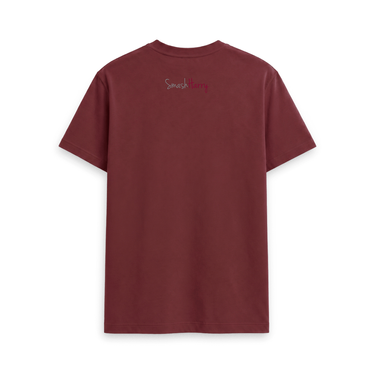 Red Wine Printed T-shirt Back