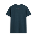 Denim Blue Printed T-shirt Back