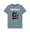 Stone Blue Printed T-shirt Front