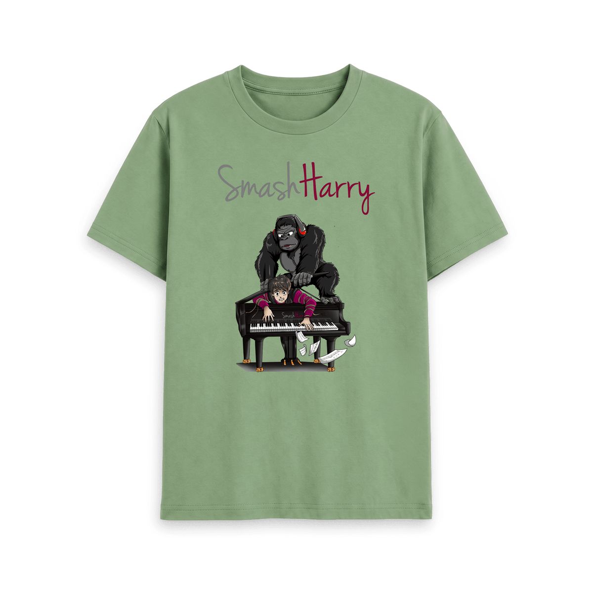 Sage Printed T-shirt Front