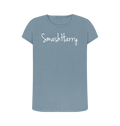Stone Blue Printed T-shirt Front