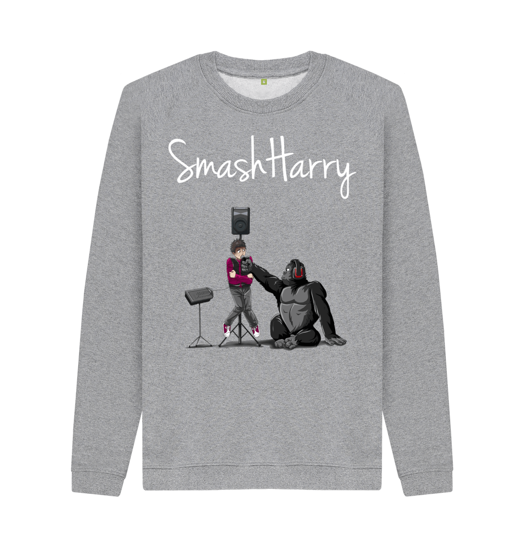 Light Heather Printed Sweater Front