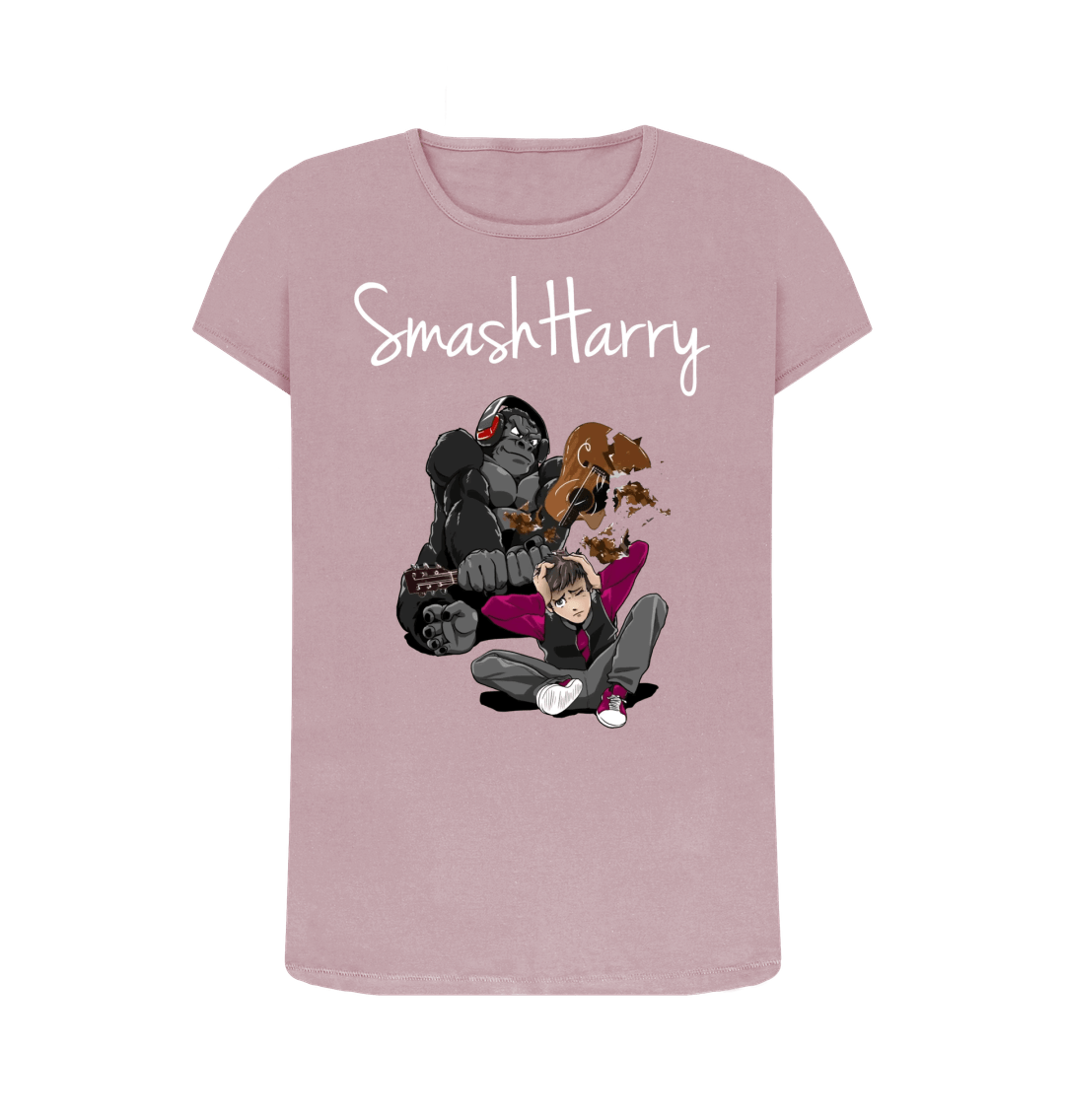 Mauve Printed T-shirt Front
