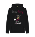Black Printed Hoody Front