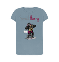 Stone Blue Printed T-shirt Front