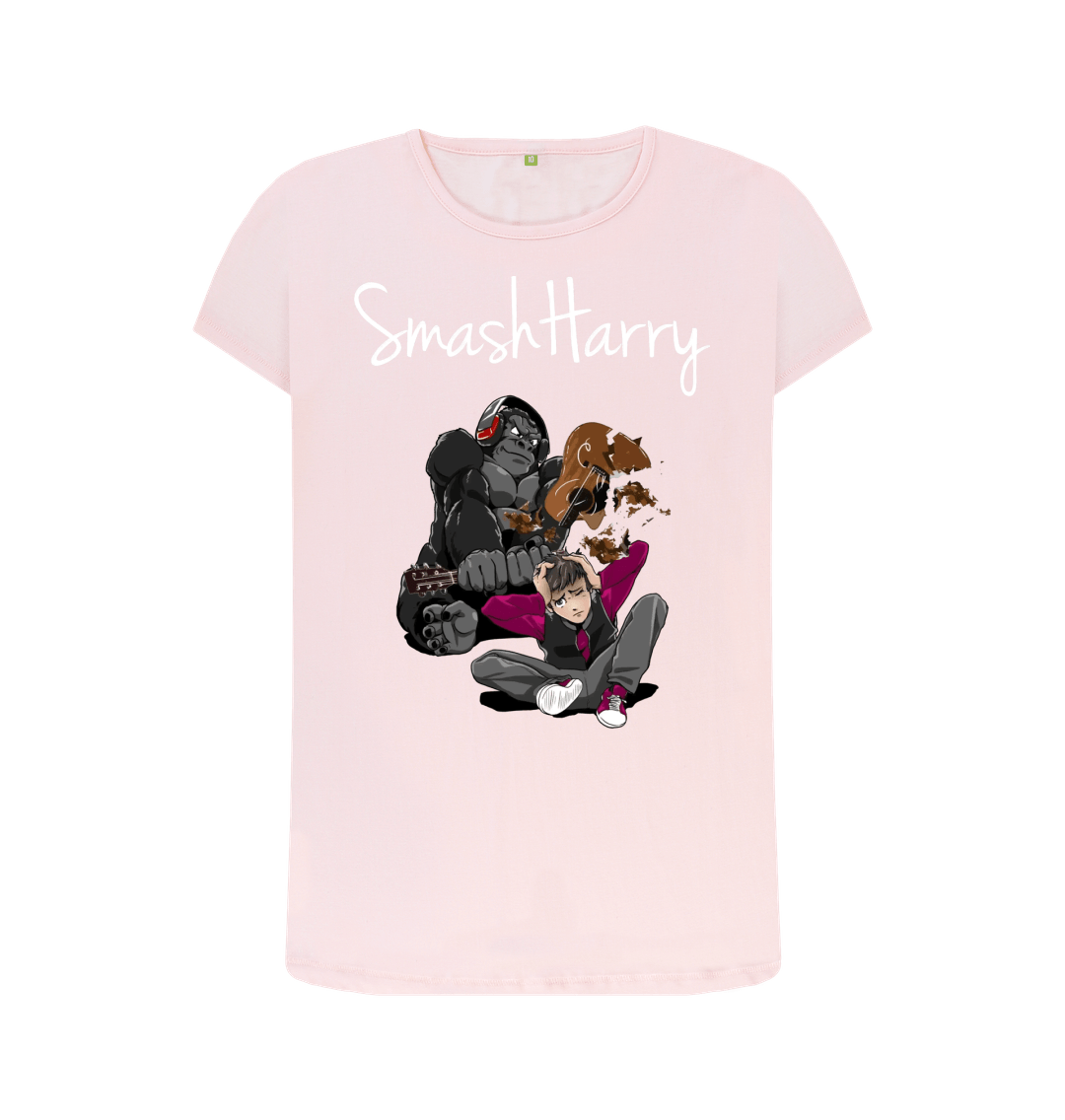 Pink Printed T-shirt Front