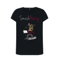 Black Printed T-shirt Front