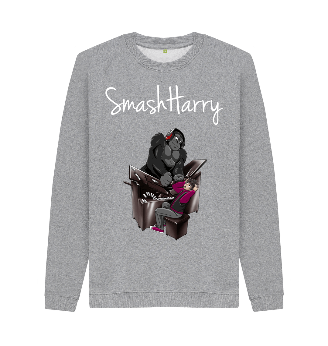 Light Heather Printed Sweater Front