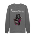 Slate Grey Printed Sweater Front