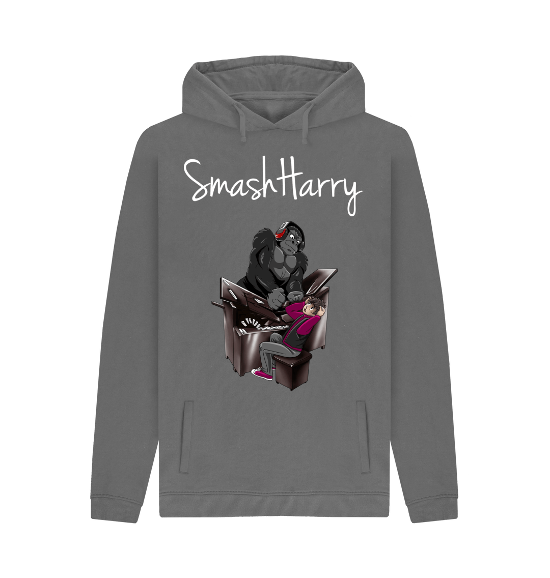 Slate Grey Printed Hoody Front