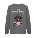 Slate Grey Printed Sweater Front