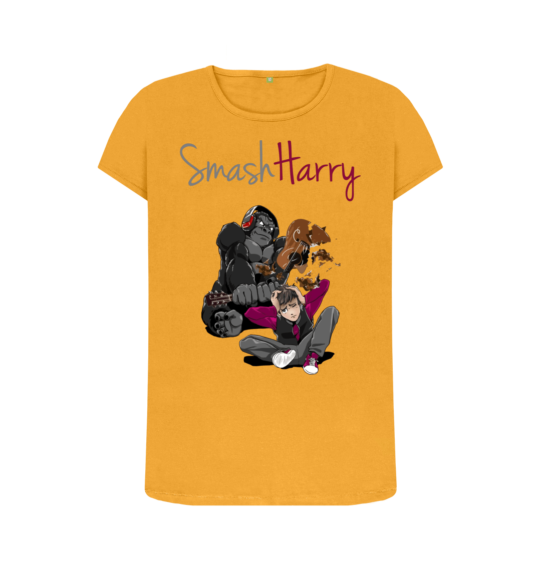 Mustard Printed T-shirt Front