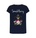 Navy Blue Printed T-shirt Front