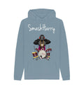 Stone Blue SmashHarry Men's Organic Pullover Hoodie \u2014 Drums