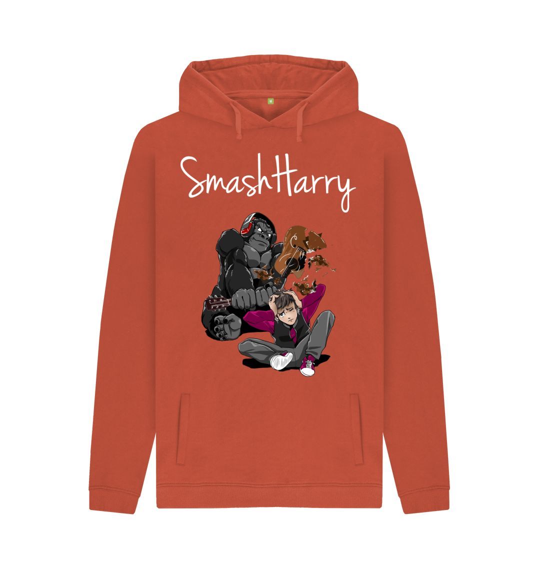 Rust SmashHarry Men's Organic Pullover Hoodie \u2014 Guitar