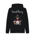 Black Printed Hoody Front