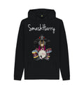 Black SmashHarry Men's Organic Pullover Hoodie \u2014 Drums