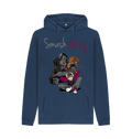 Navy Printed Hoody Front