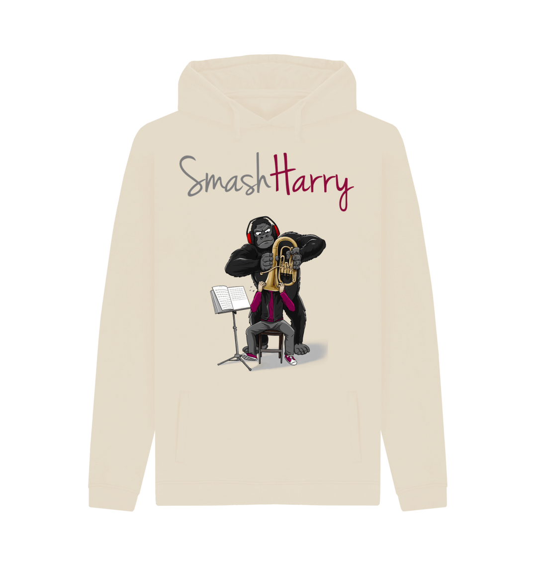 Oat Printed Hoody Front