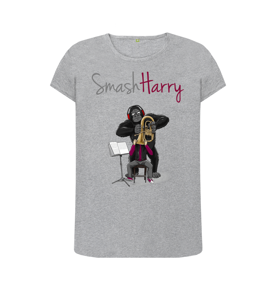 Athletic Grey Printed T-shirt Front