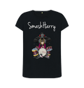 Black Printed T-shirt Front