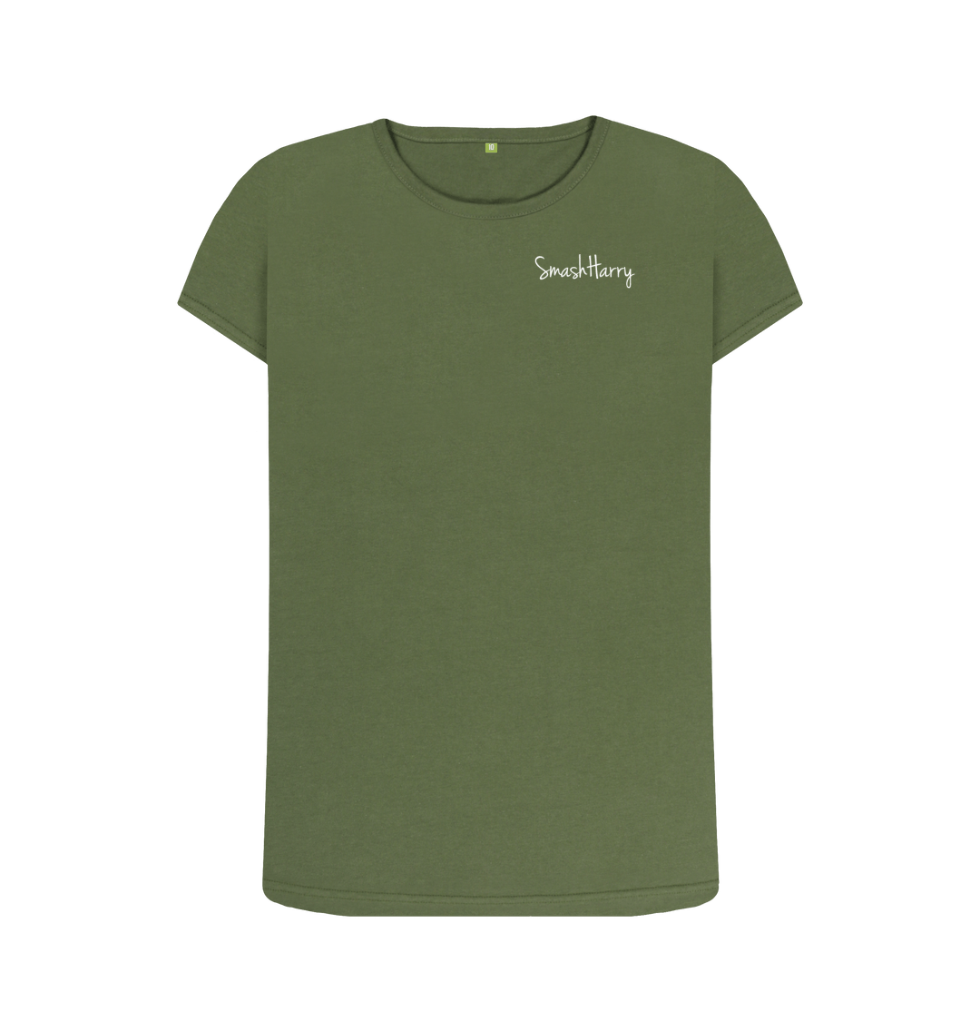 Khaki Printed T-shirt Front