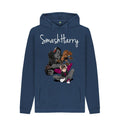 Navy SmashHarry Men's Organic Pullover Hoodie \u2014 Guitar