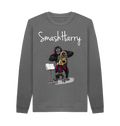 Slate Grey Printed Sweater Front