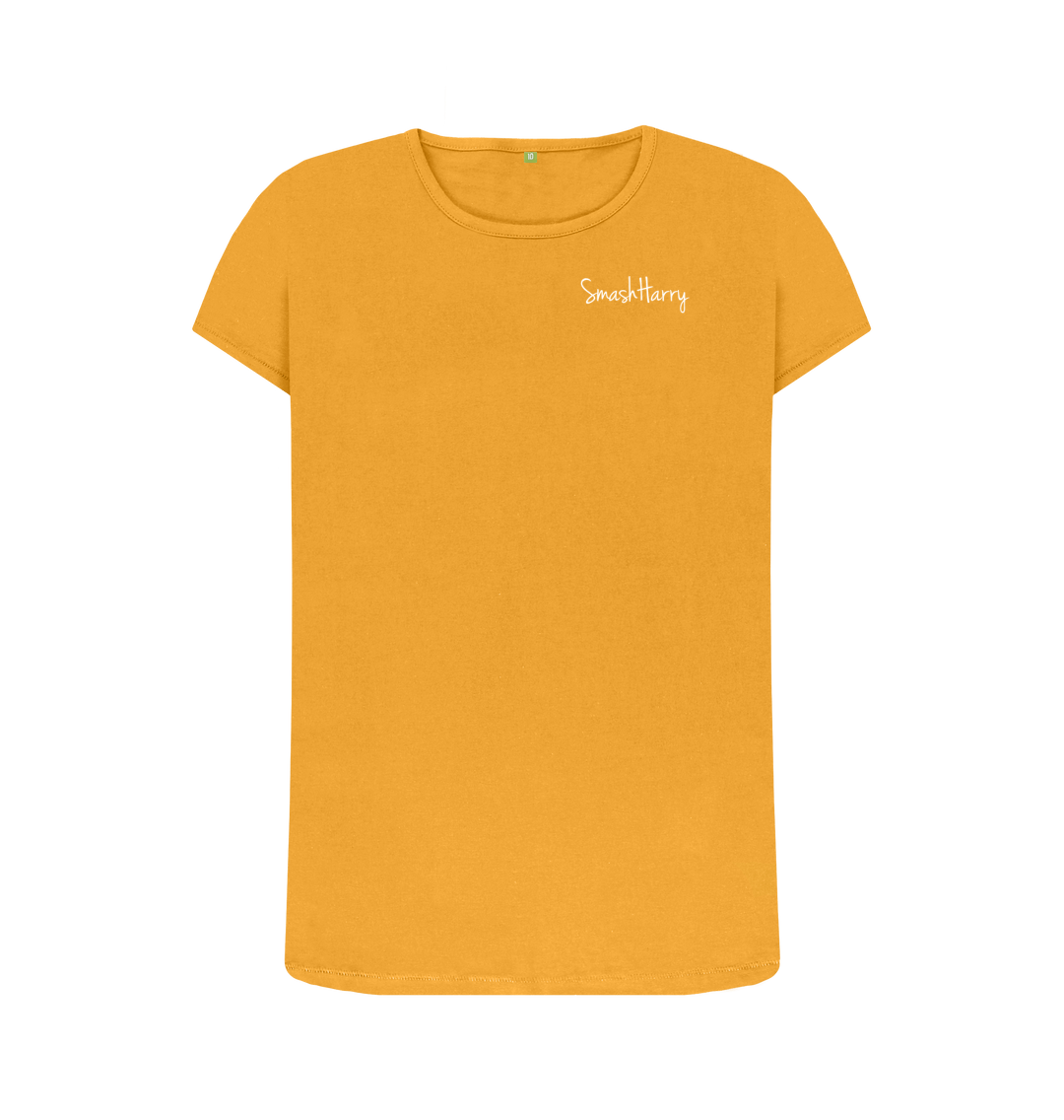 Mustard Printed T-shirt Front