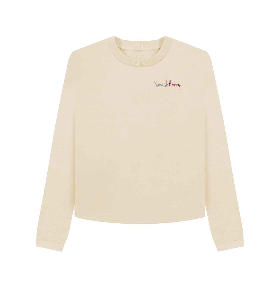 Oat Printed Boxy Jumpers Front