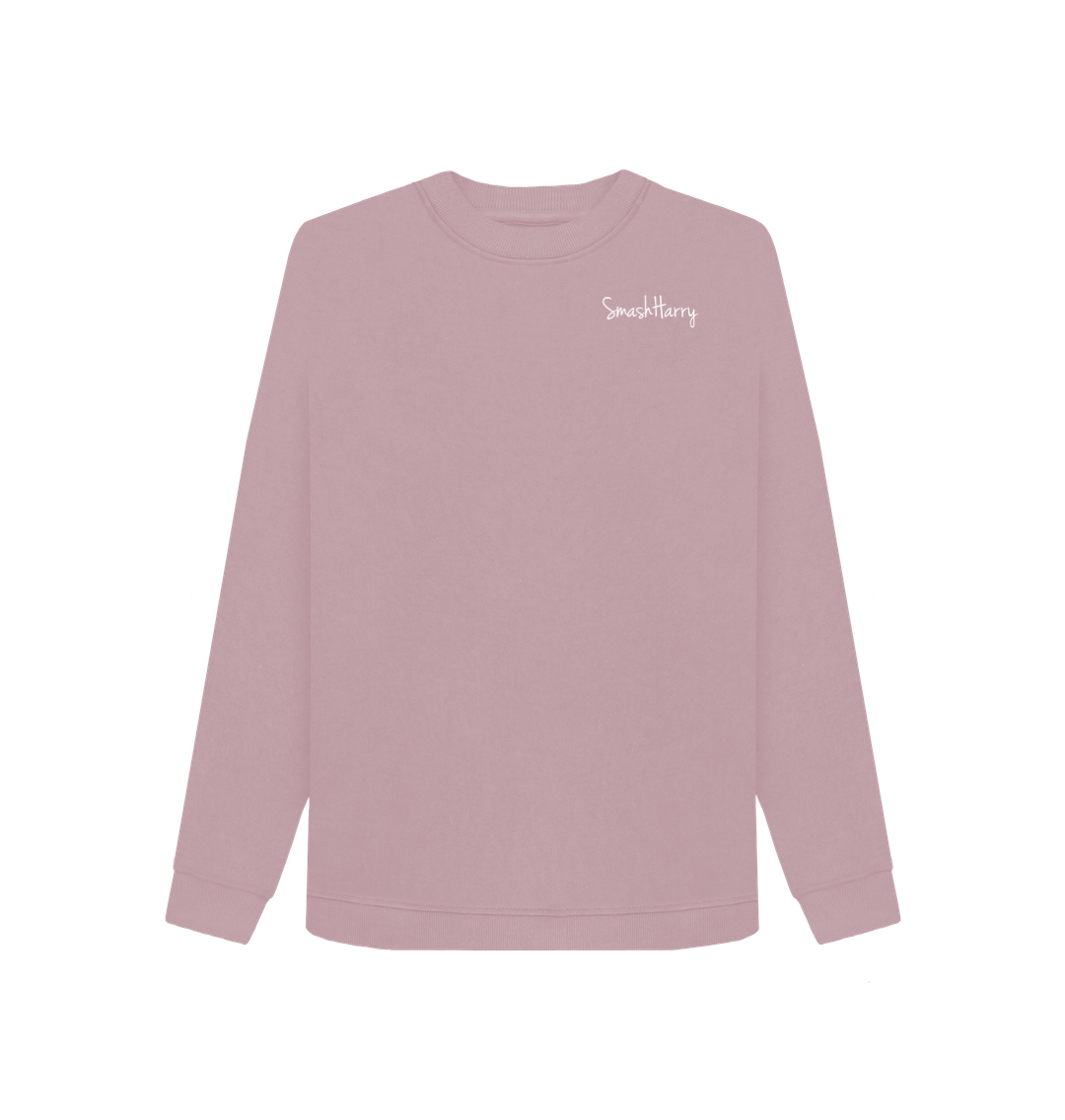 Mauve Printed Sweater Front
