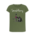 Khaki Printed T-shirt Front