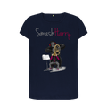 Navy Blue Printed T-shirt Front