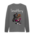 Slate Grey Printed Sweater Front