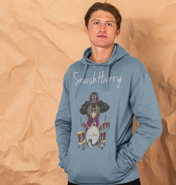 SmashHarry Men's Organic Pullover Hoodie — Drums