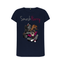 Navy Blue Printed T-shirt Front