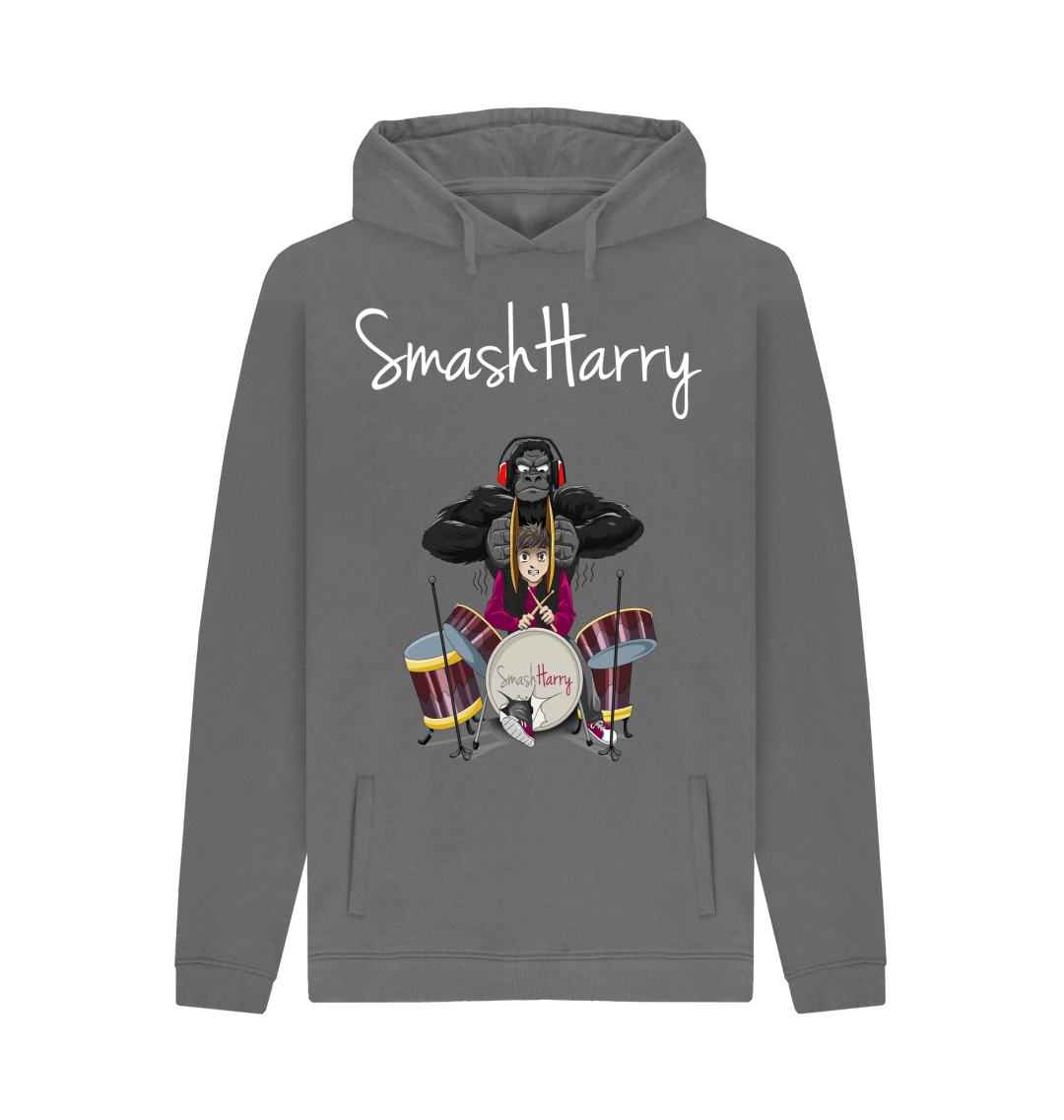 Slate Grey Printed Hoody Front