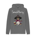 Slate Grey SmashHarry Men's Organic Pullover Hoodie \u2014 Drums