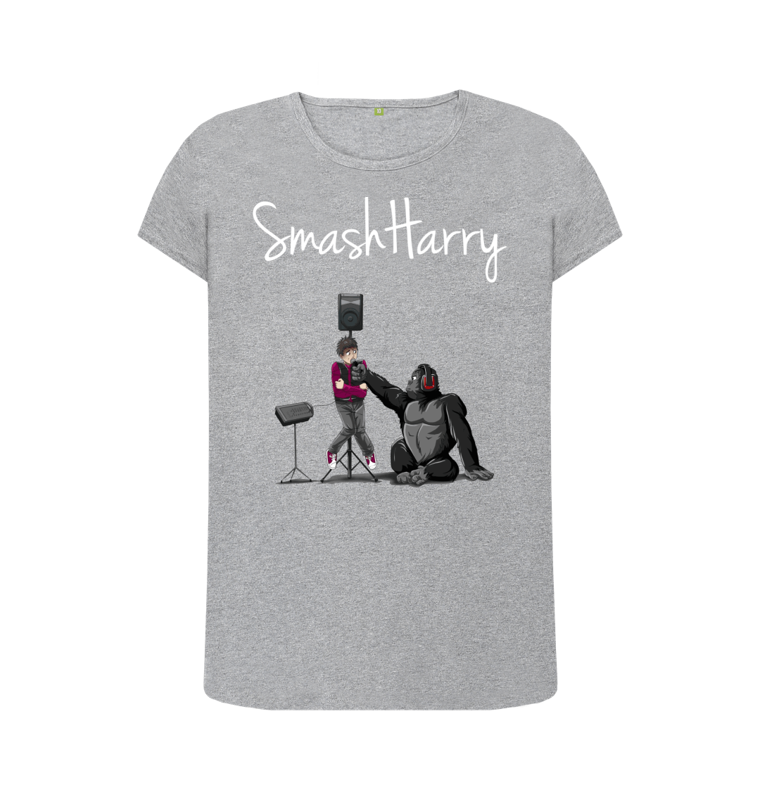 Athletic Grey Printed T-shirt Front