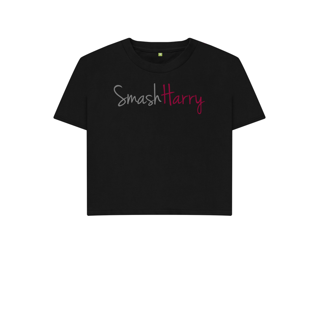 Black Printed T-shirt Front