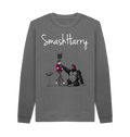 Slate Grey Printed Sweater Front