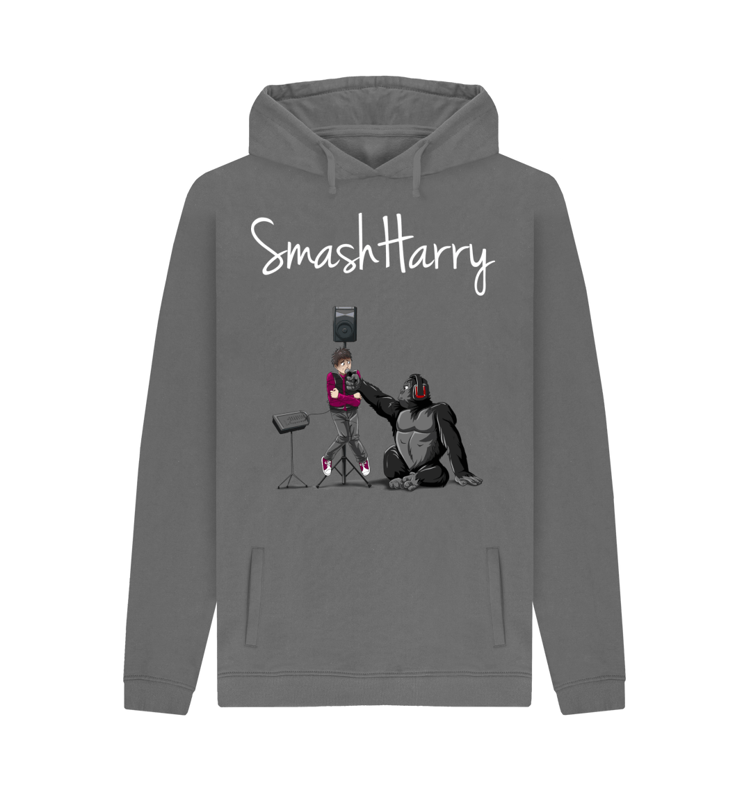 Slate Grey Printed Hoody Front
