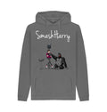 Slate Grey SmashHarry Men's Organic Pullover Hoodie \u2014 Microphone
