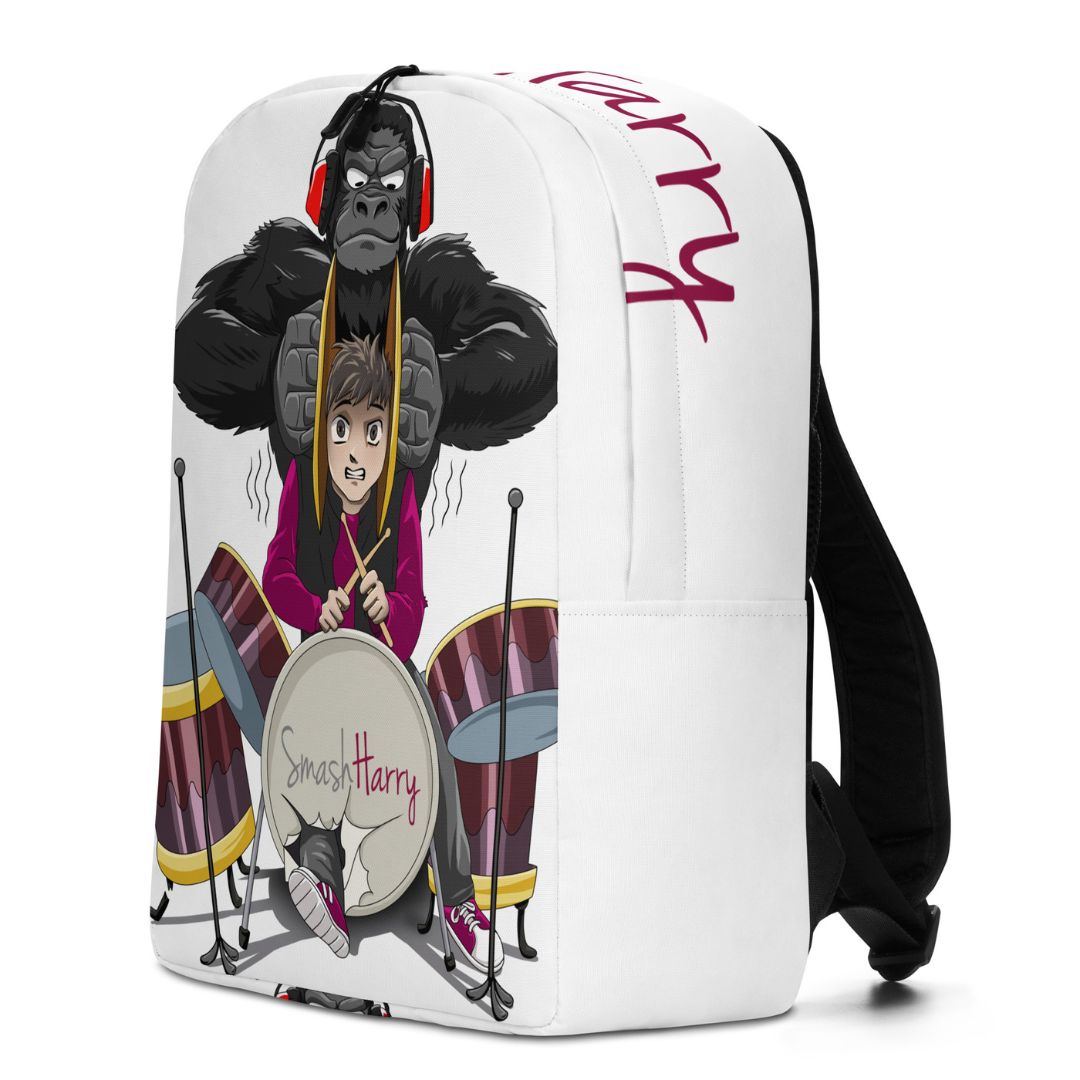 smashharry accessories all over backpack left side with drums image