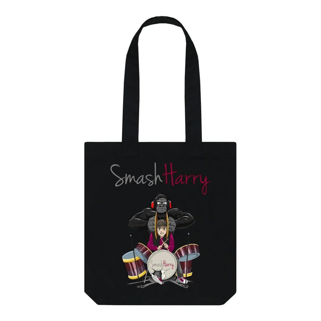 smashharry accessories organic drums tote bag with drums image