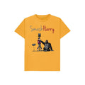 smashharry kids organic mustard t-shirt with microphone image