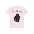 smashharry kids organic pink t-shirt with piano image