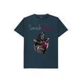 smashharry kids organic denim blue t-shirt with piano image