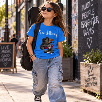 SmashHarry Kids' Organic Basic T-Shirt — Guitar